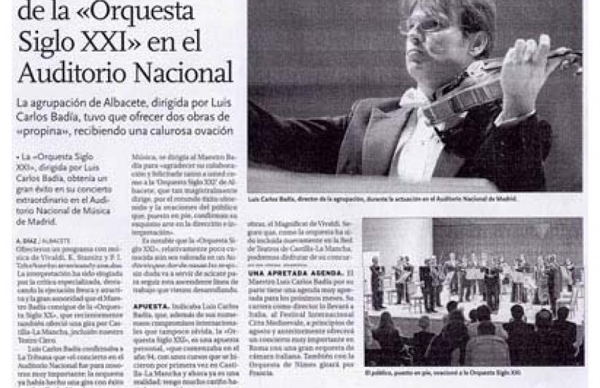 Acclaimed at the Auditorio Nacional (Spain)