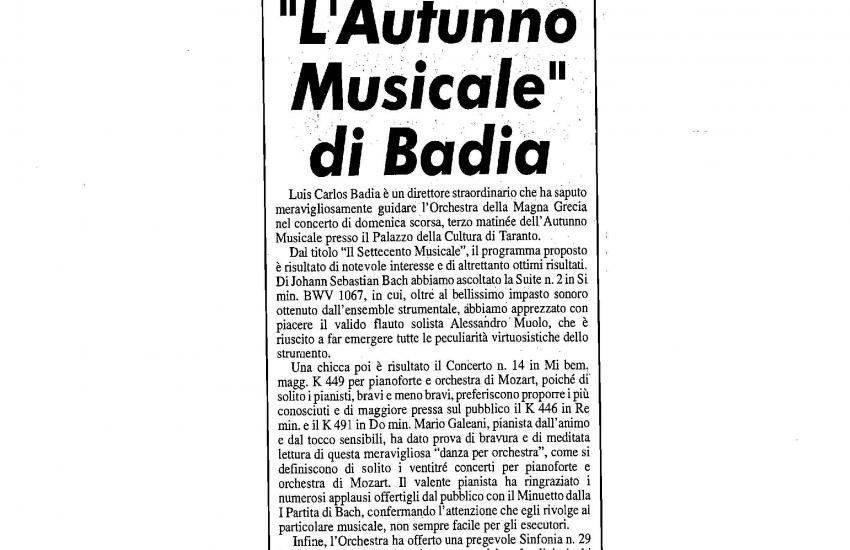 The Musical Autumn (Italy)