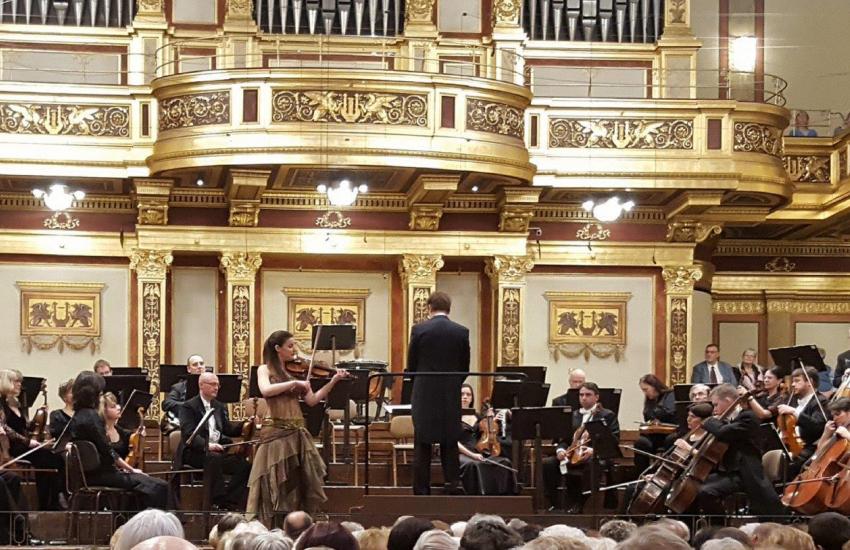 Publicacion de la Embajada de España sobre el concierto en el Musikverein por el 260 Aniversario de Mozart